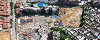 华润东莞火炼树项目一期F04地块桩基及基坑支护工程2024.7.1-7.7施工剪影